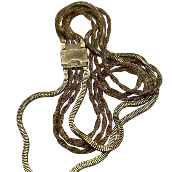 Vintage CoroCraft Multi Chain Graduated Necklace - Picture 4 of 5